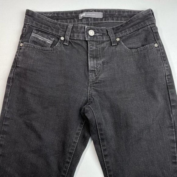 LEVI'S Mid Rise Skinny Jeans Sz 27 Washed Black - Picture 2 of 6